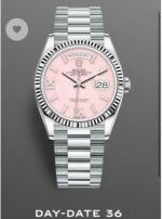 Super Clone Rolex Daydate Cal.3235 Watch Pink Dial President Strap